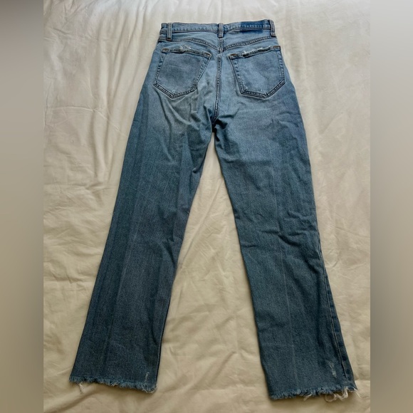 Abercrombie and Fitch Curve Love Straight Leg Jeans - Picture 2 of 3
